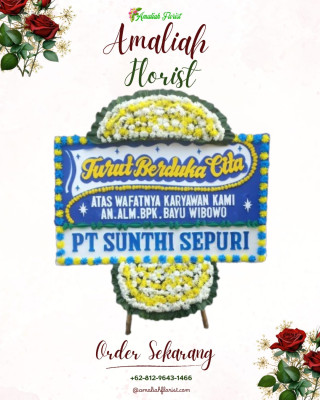 Papan Bunga Duka di Mamboro Barat